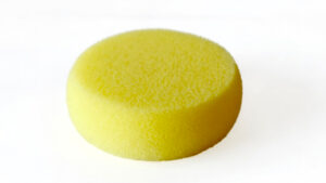 Amicro - Kör alakú ápolószivacs (sárga, 7 cm × 2,5 cm)
